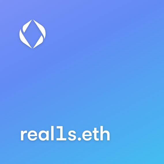 NFT called real1s.eth