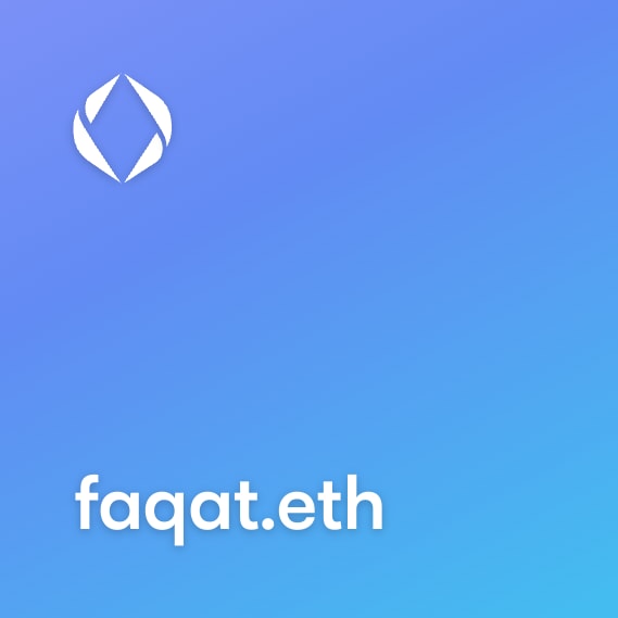 NFT called faqat.eth