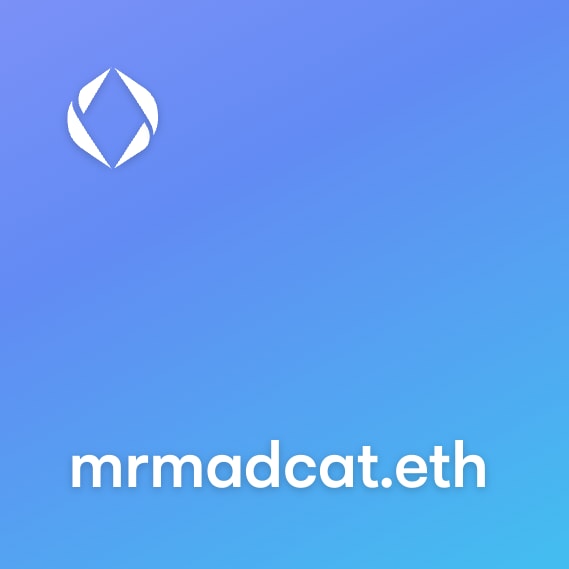 NFT called mrmadcat.eth