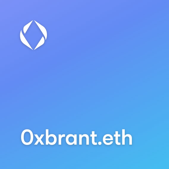 NFT called 0xbrant.eth