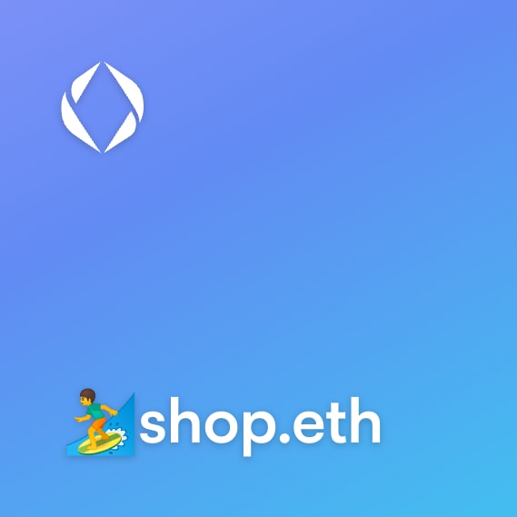 NFT called 🏄‍♂shop.eth