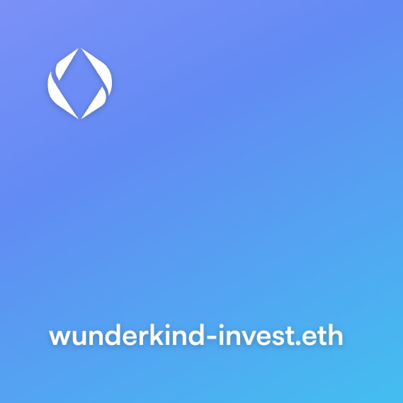 NFT called wunderkind-invest.eth