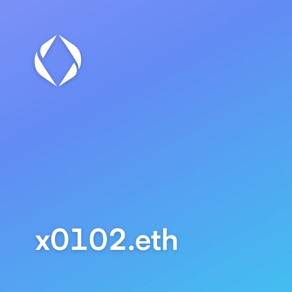 NFT called x0102.eth