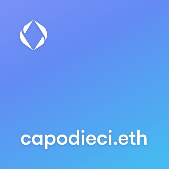 NFT called capodieci.eth