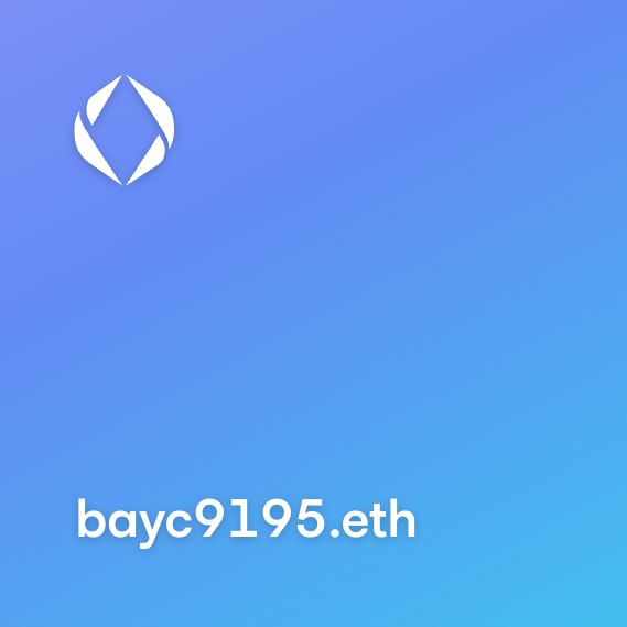 NFT called bayc9195.eth