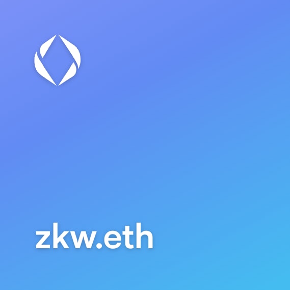 NFT called zkw.eth
