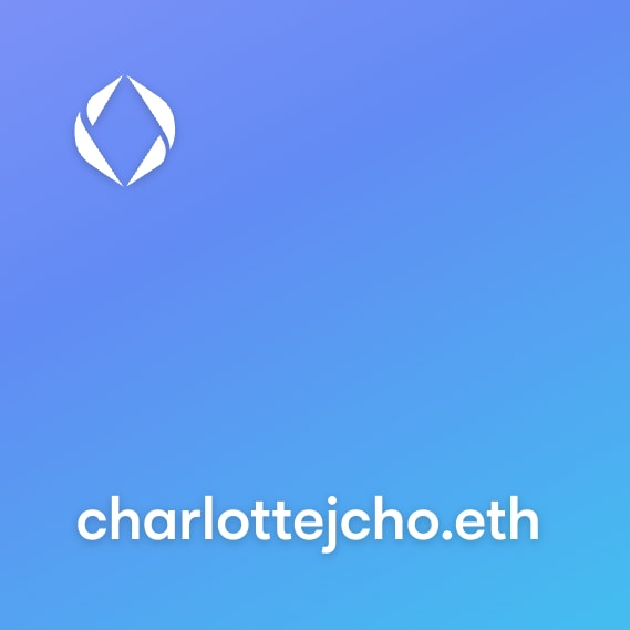 NFT called charlottejcho.eth