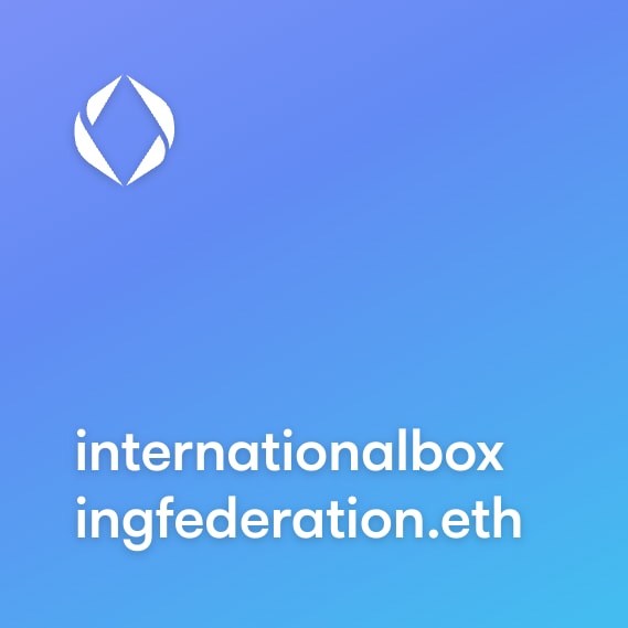 NFT called internationalboxingfederation.eth