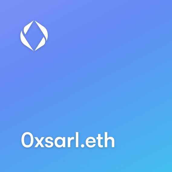 NFT called 0xsarl.eth