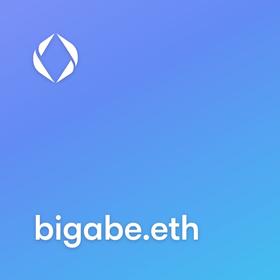 NFT called bigabe.eth