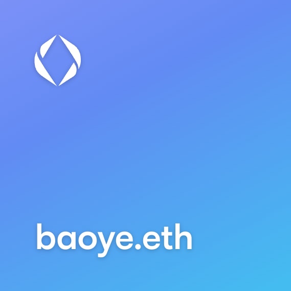 NFT called baoye.eth