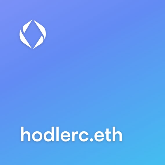 NFT called hodlerc.eth