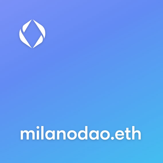 NFT called milanodao.eth