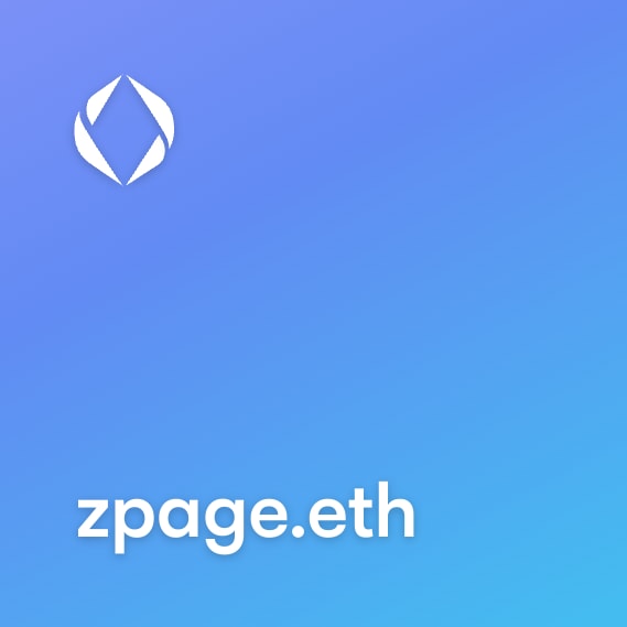 NFT called zpage.eth