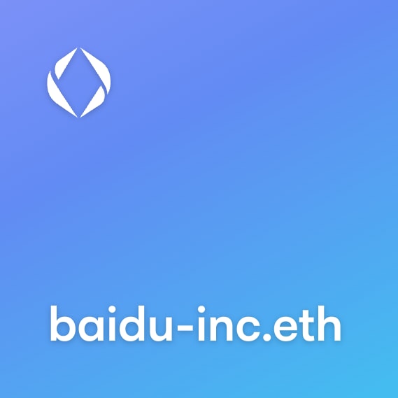 NFT called baidu-inc.eth