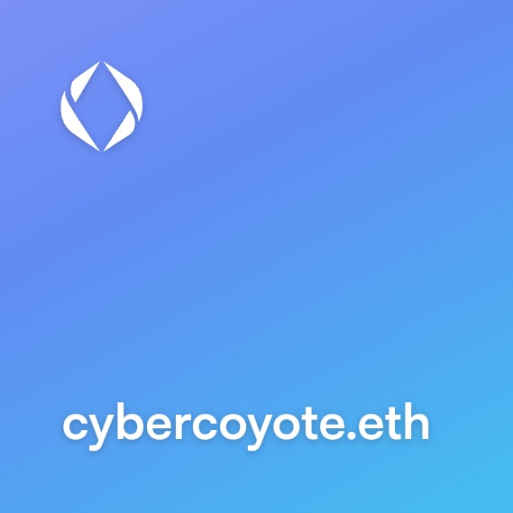 NFT called cybercoyote.eth