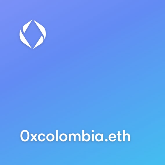 NFT called 0xcolombia.eth