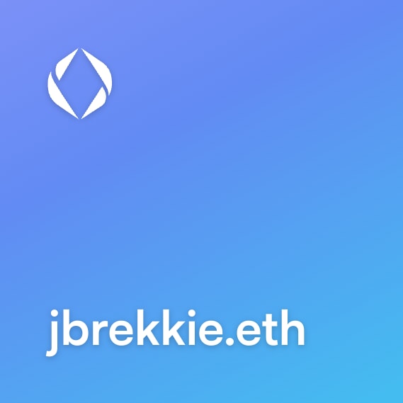 NFT called jbrekkie.eth