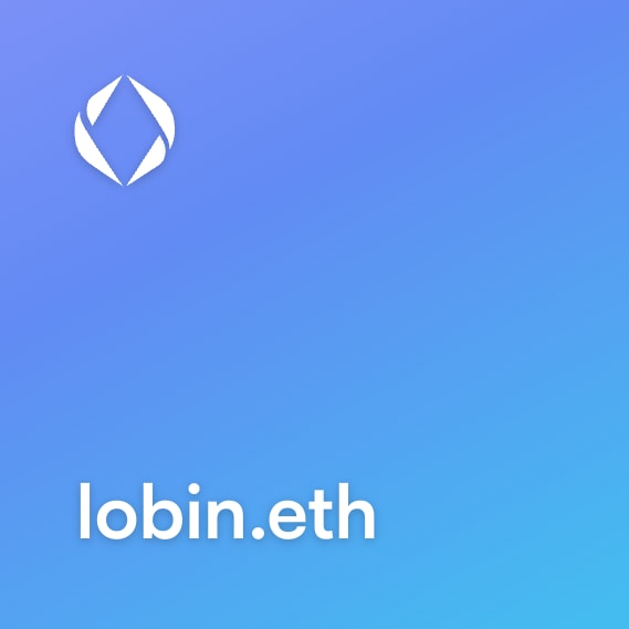 NFT called lobin.eth