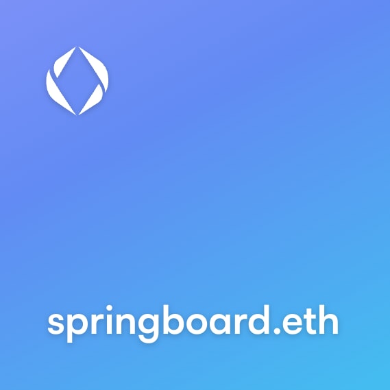 NFT called springboard.eth