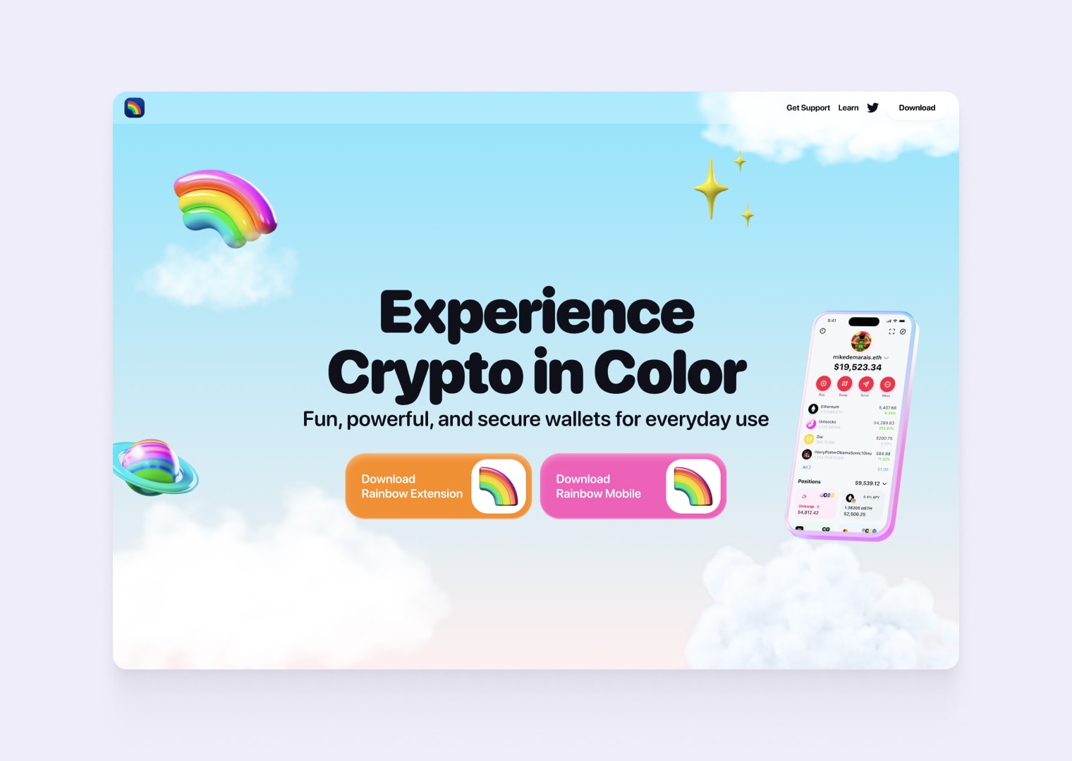 Rainbow Crypto Wallet