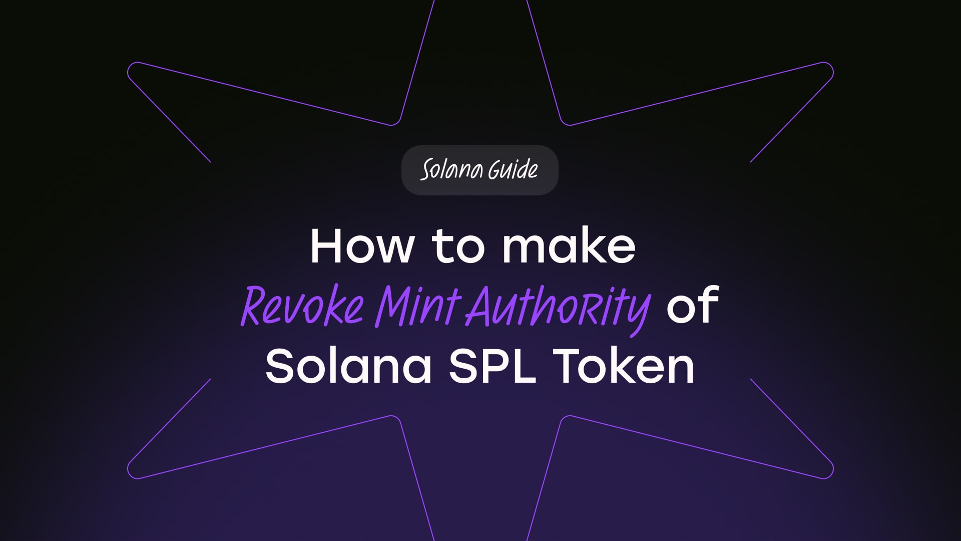 How to make Revoke Mint Authority of Solana SPL Token | CoinFactory