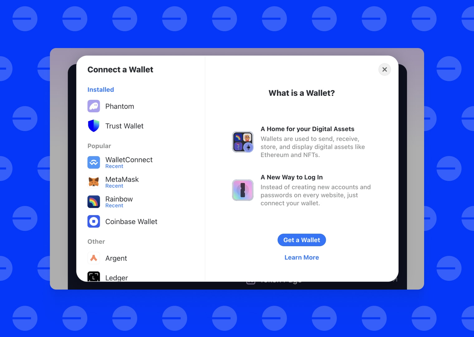 Select your wallet app