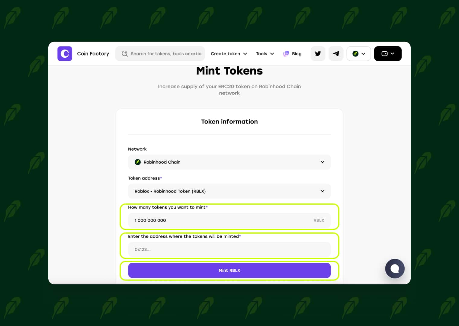 Enter the number of new tokens