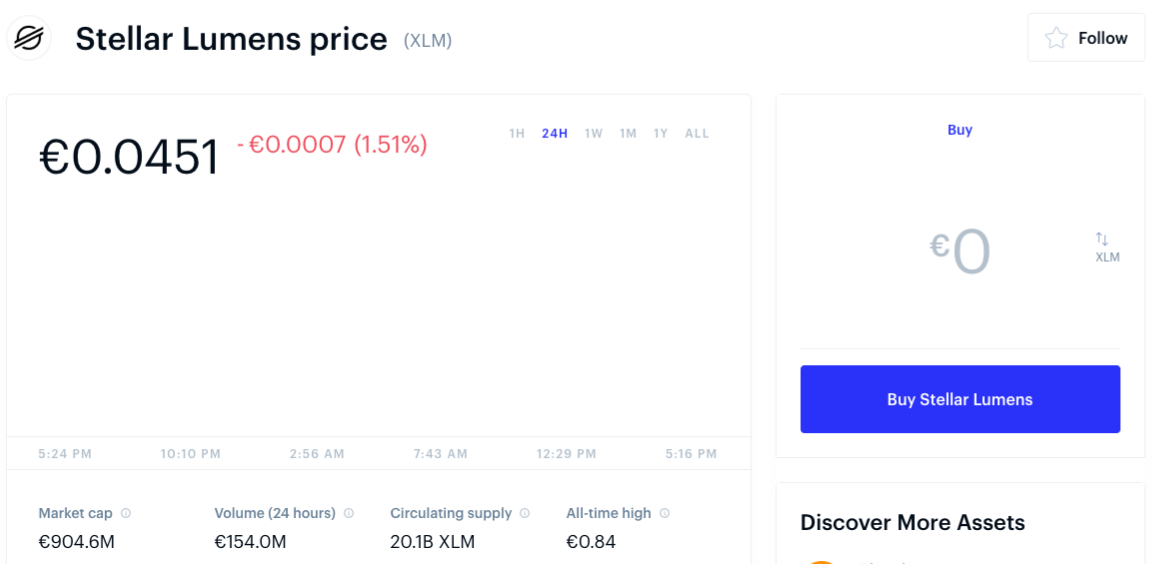 coinbase buy bitcoin with stellar lumens