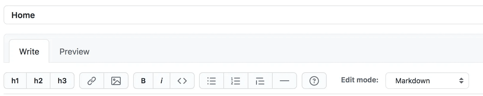 A rich-text editor taken from the GitHub website.