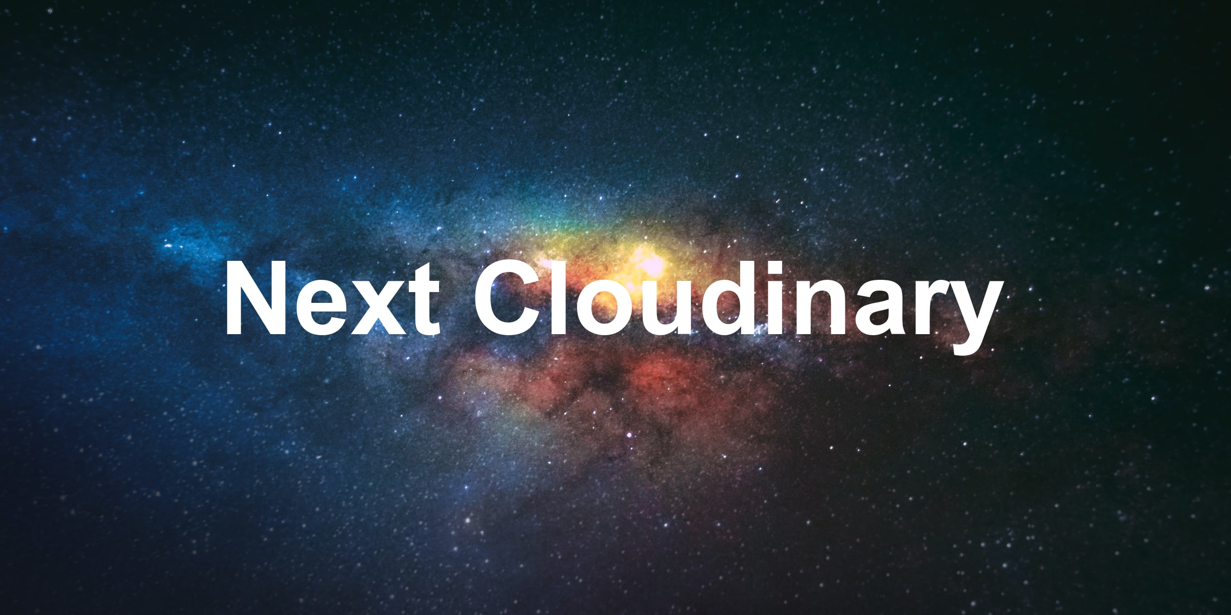 Galaxy with Next Cloudinary