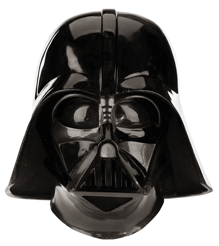 Darth Vader mask transparent with cutout