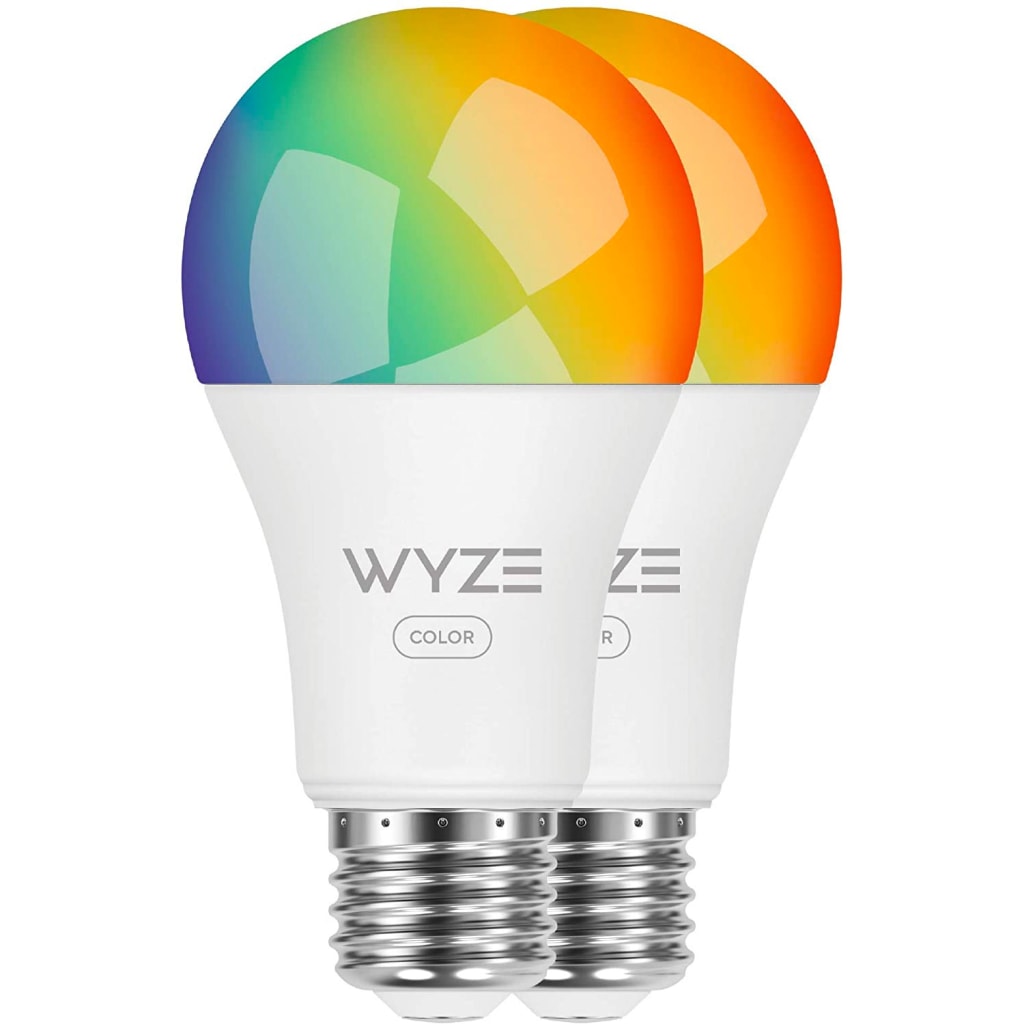 Two Wyze color bulbs