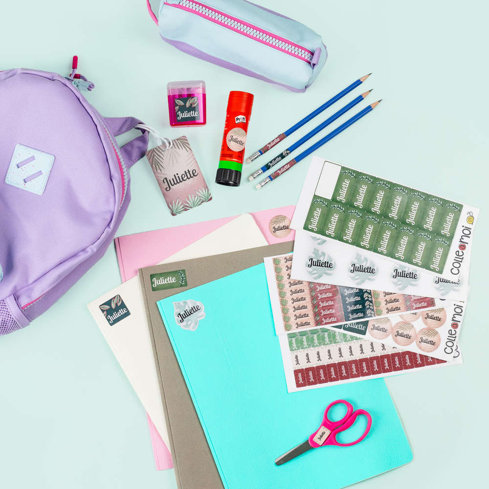 étiquettes scolaires