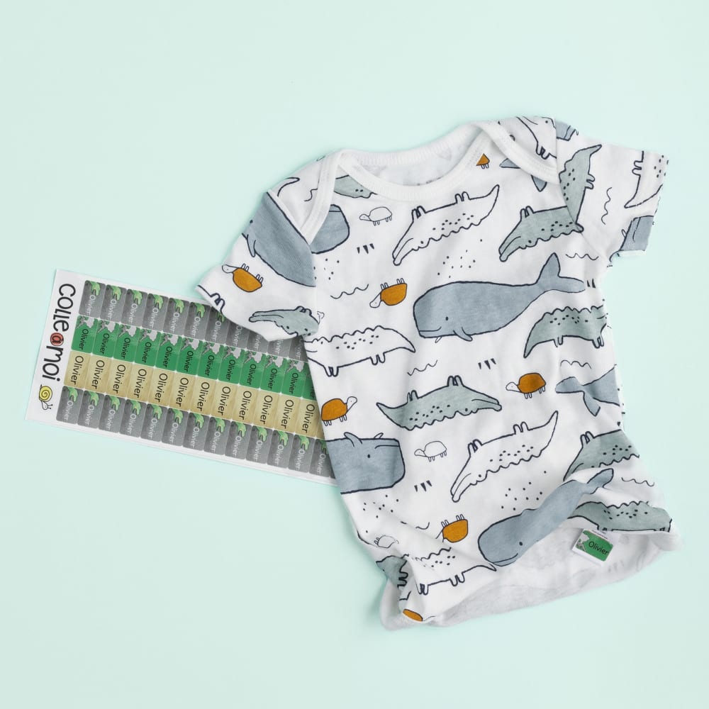 étiquette personnalisée vêtements d'enfant