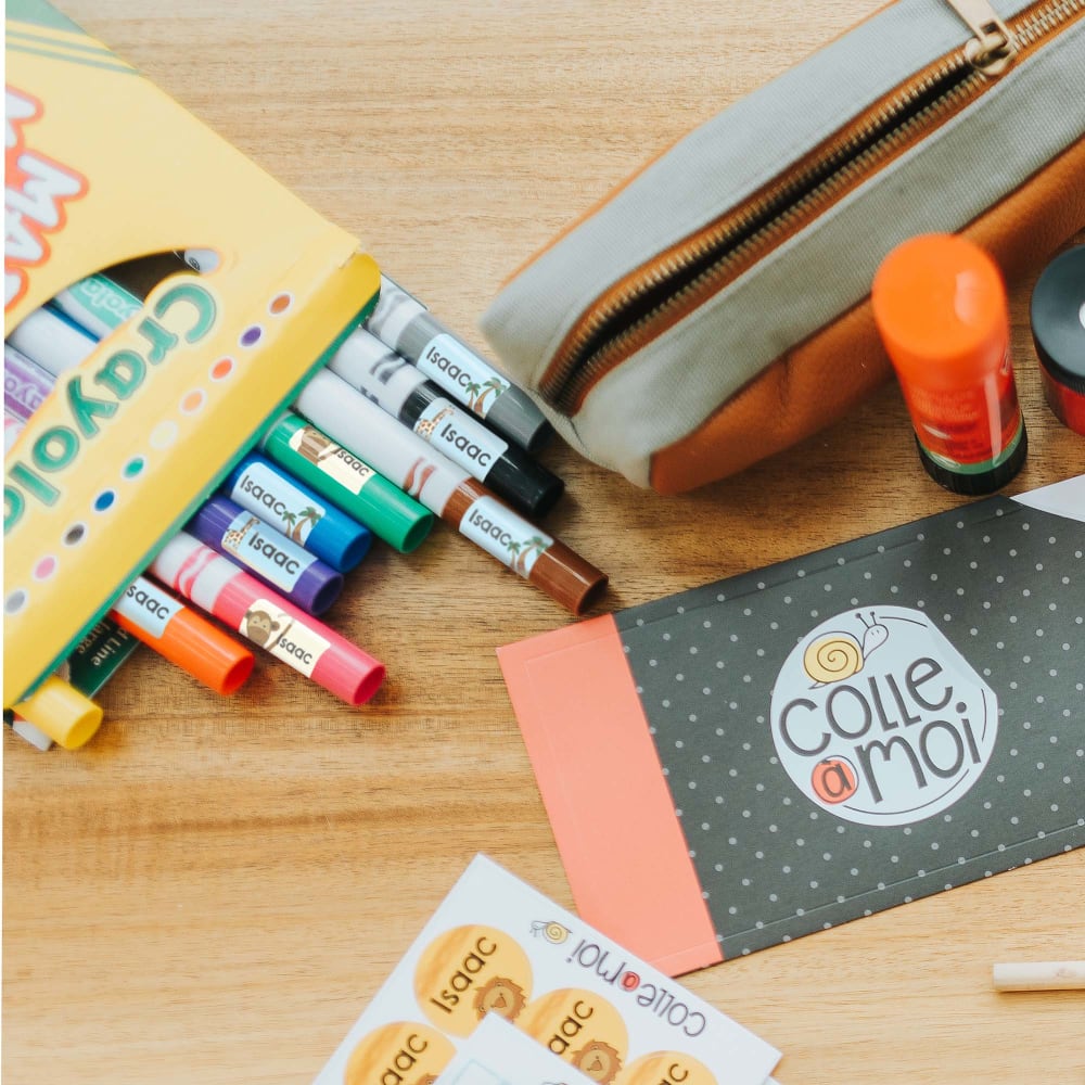 etiquette de nom pour enfant