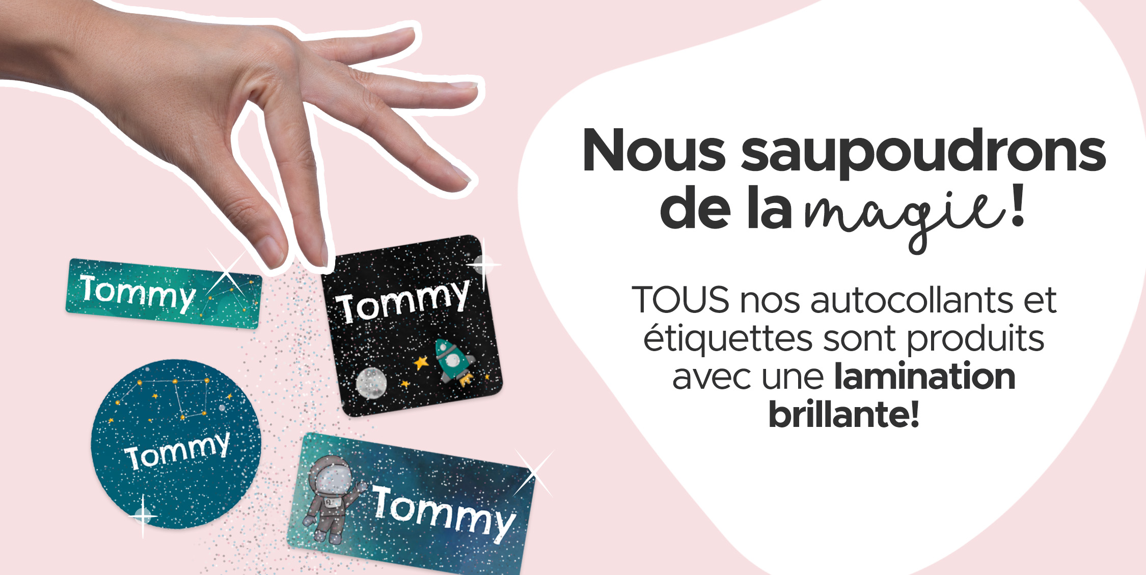 Étiquettes Brillantes