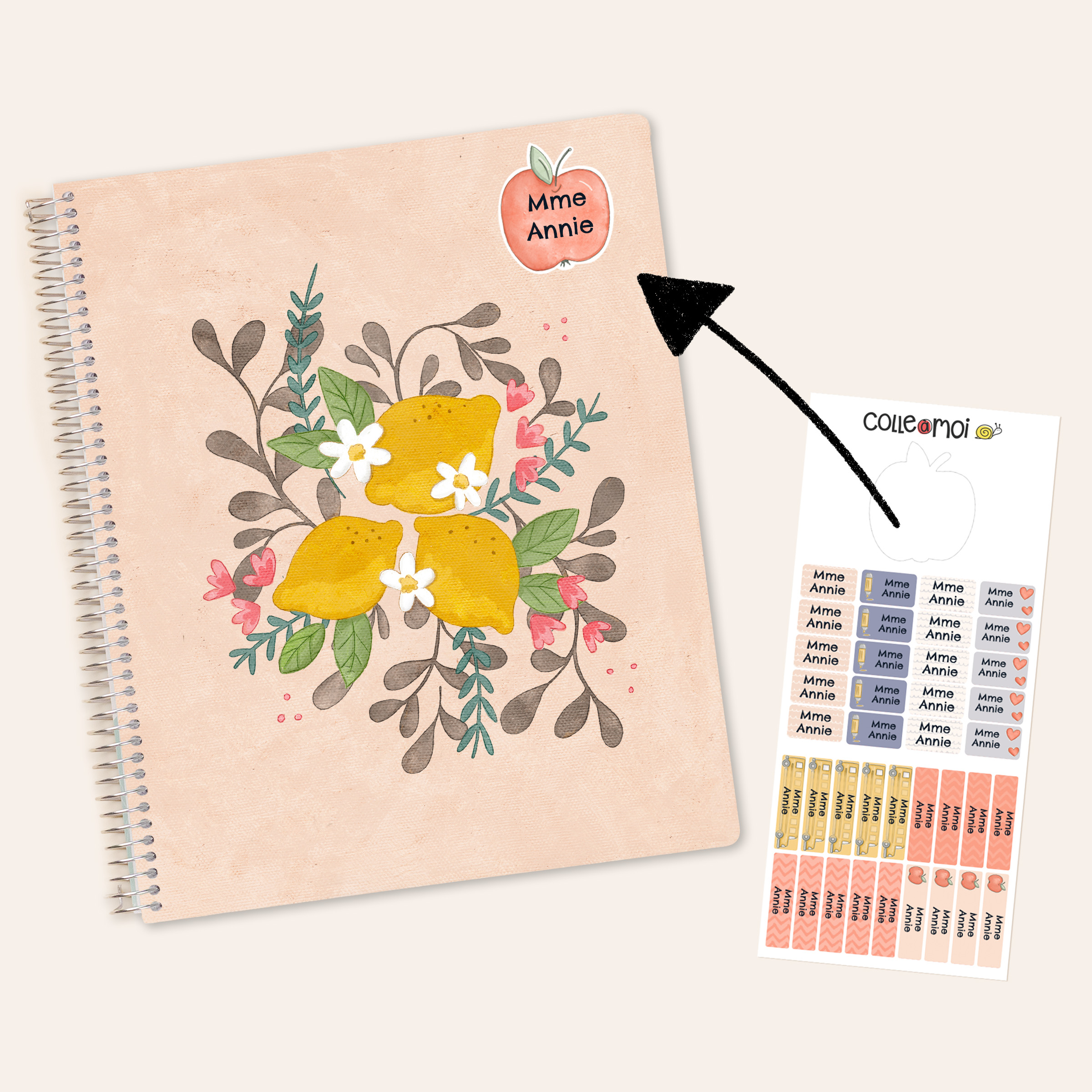 page pour relevé de notes