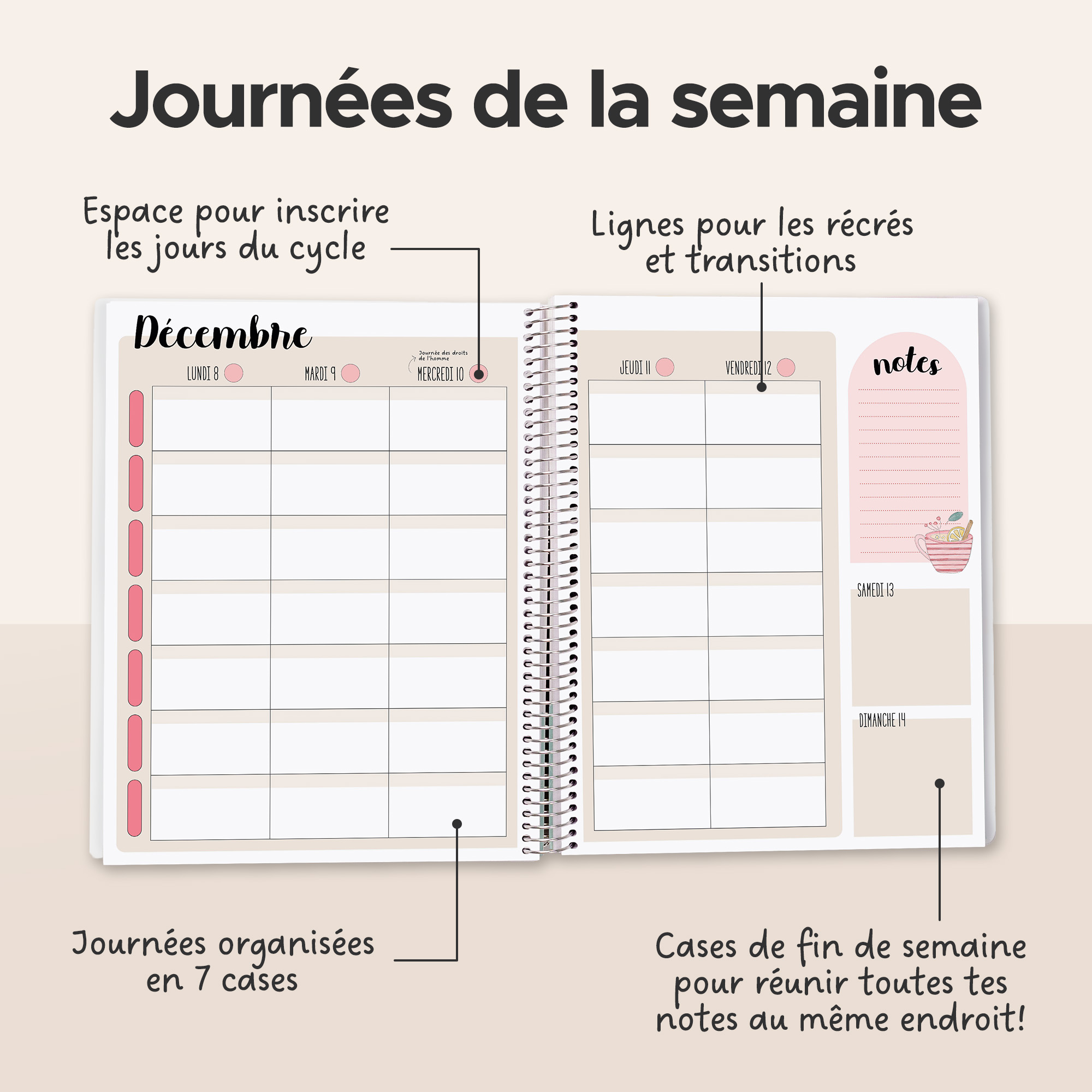 page de semaine