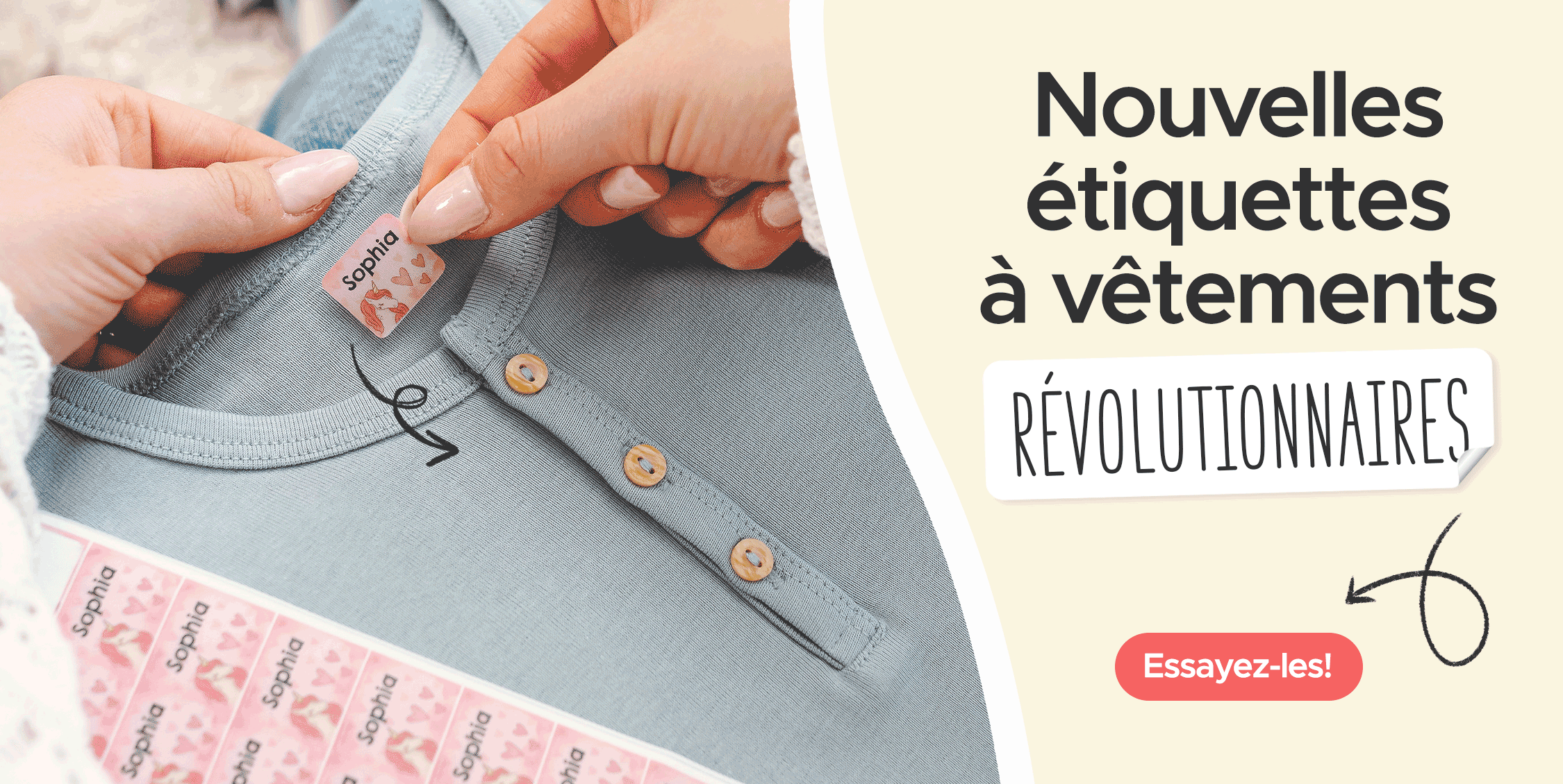 Étiquettes pour vêtements