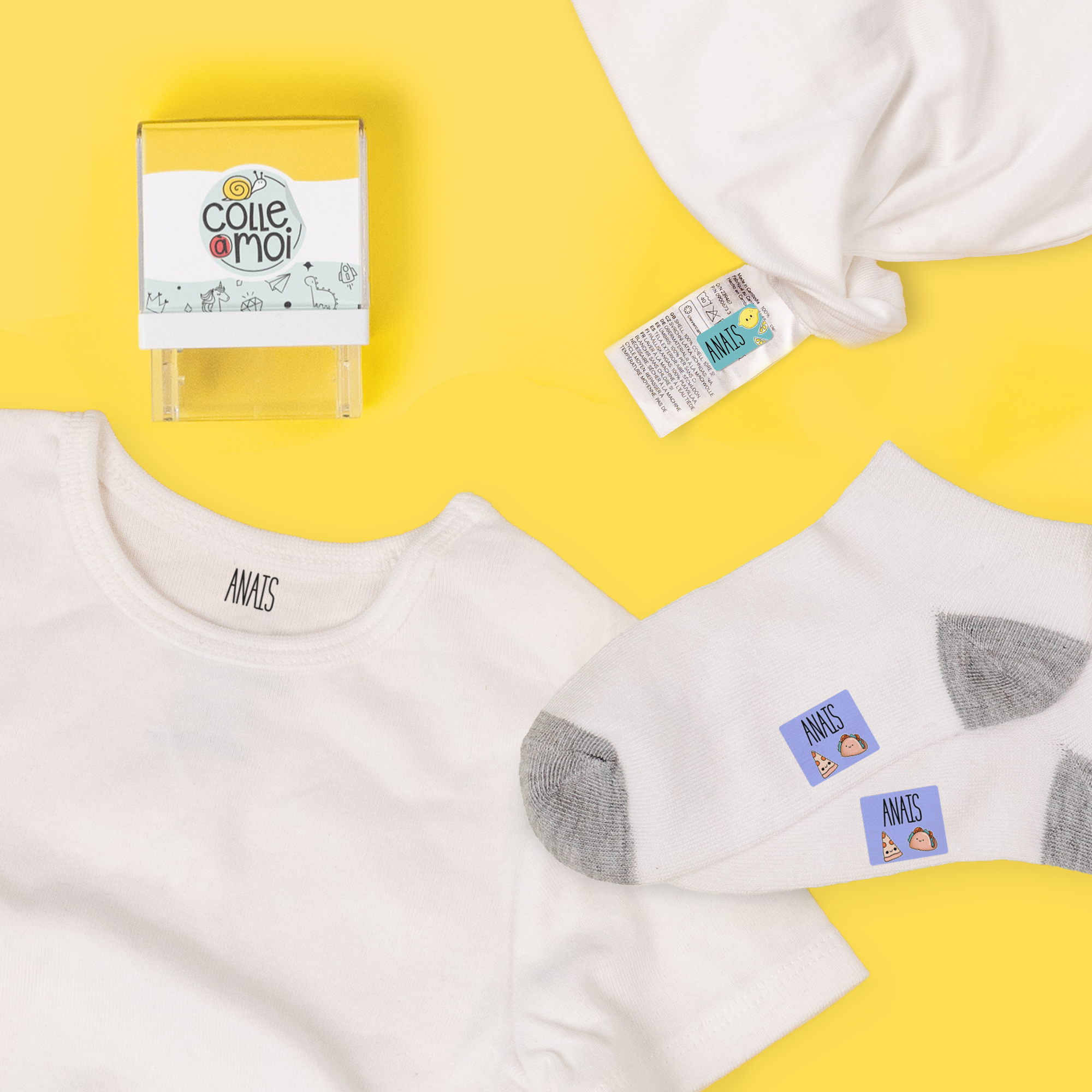 Clothing Stamp & Label Set