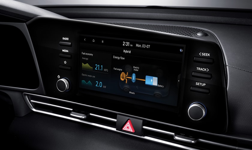 מסך מולטימדיה ELANTRA Hybrid