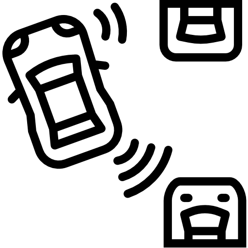 אייקון חיישני חנייה קדמיים + אחוריים
