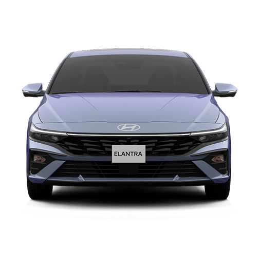 אלנטרה בצבע כחול צילום מקדימה