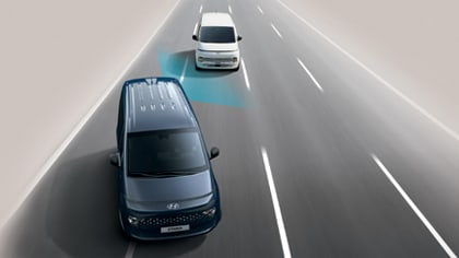 Hyundai STARIA Hybrid - מערכת אקטיבית לזיהוי ומניעת התנגשות בכלי רכב ב"שטח מת" (BCA)*