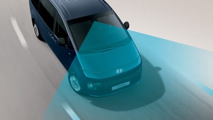 Hyundai STARIA Hybrid - מערכת אקטיבית הכוללת תיקון הגה לשמירה על נתיב הנסיעה (LKA)
