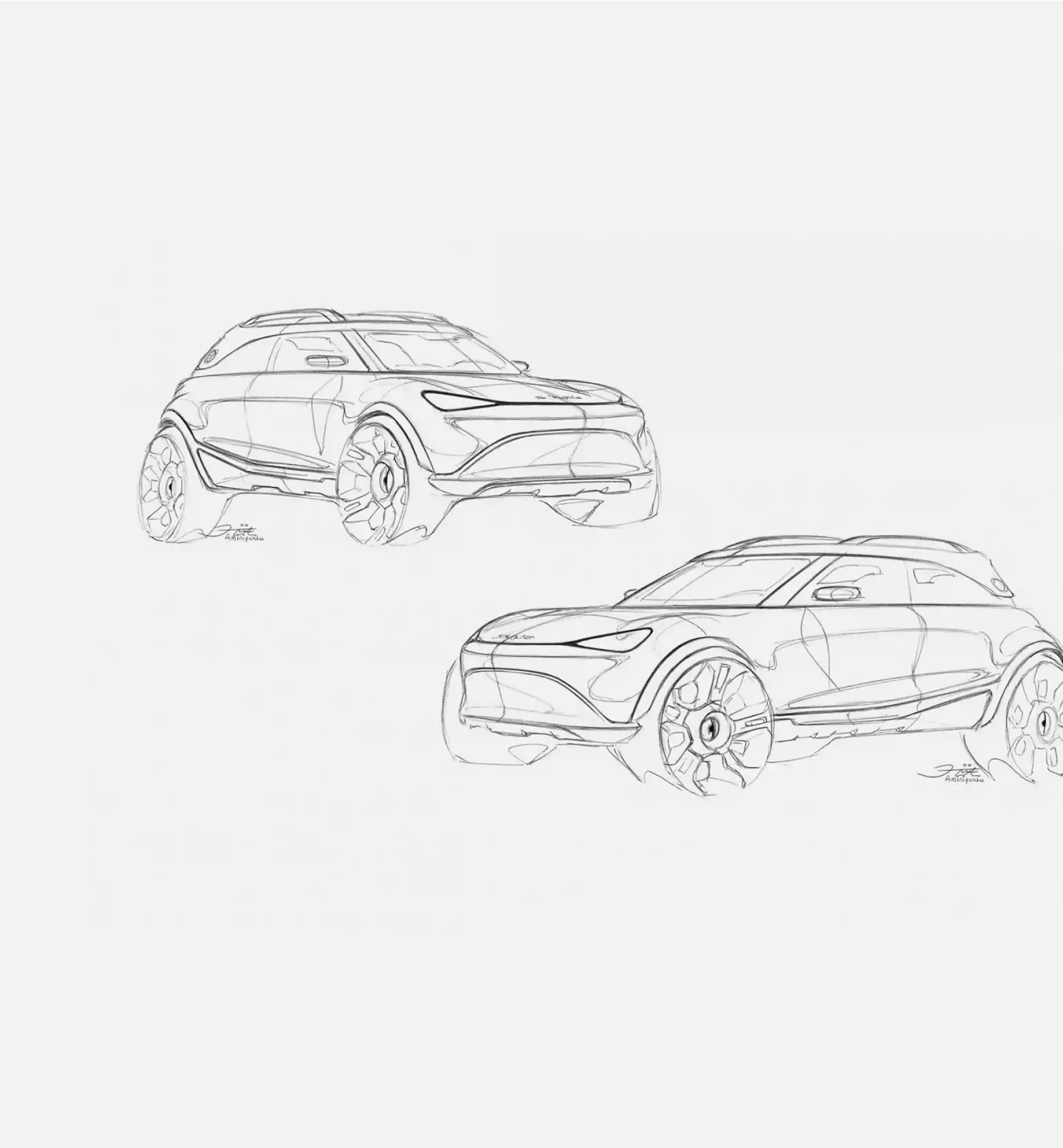 סרטוט שני רכבים