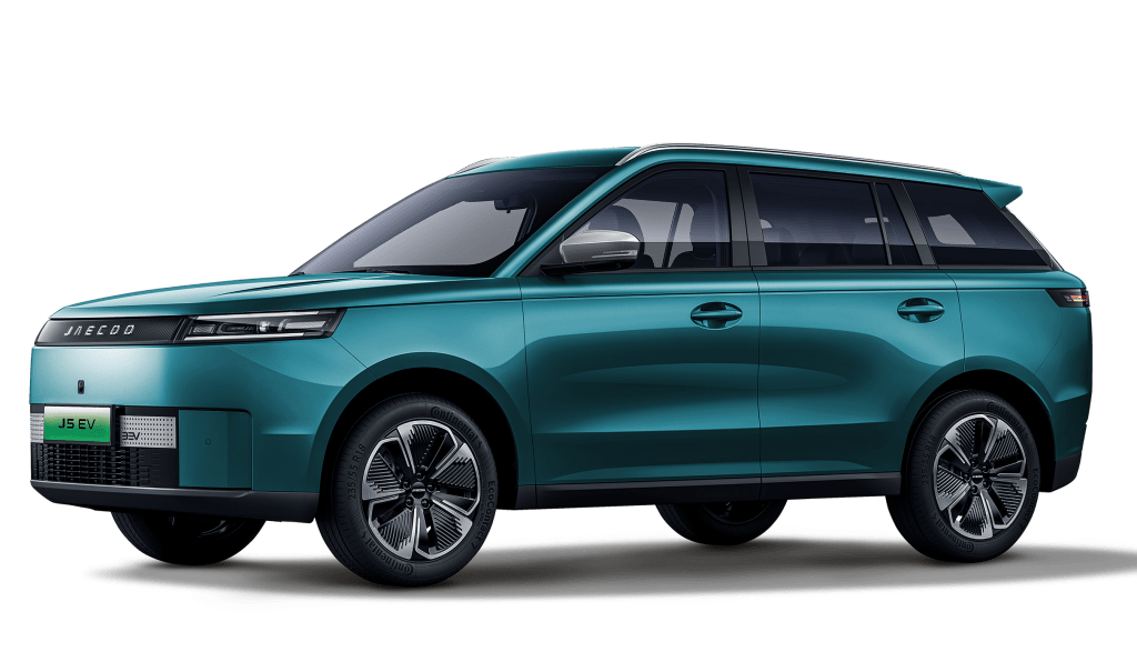 רכב חשמלי JAECOO 5 EV בצבע טורקיז - מימון לרכב חשמלי