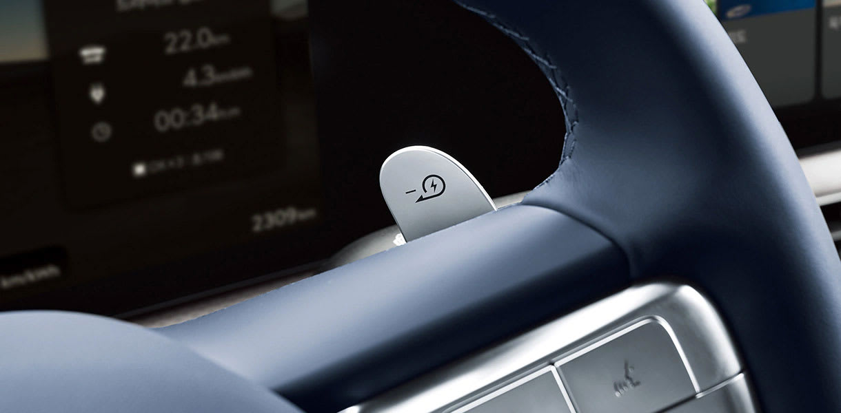 רכב יוקרה GV60 ג'נסיס - כפתור