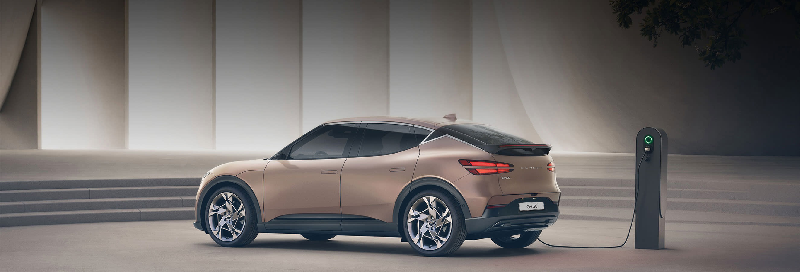 רכב יוקרה GV60 עמדת טעינה